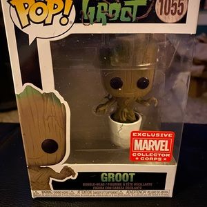 Exclusive MARVEL COLLECTOR CORPS “Groot” Pop Bobblehead #1055